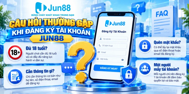 Câu hỏi thường gặp khi đăng ký tài khoản Jun88