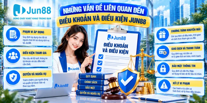 Những vấn đề liên quan đến điều khoản và điều kiện Jun88