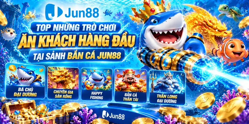 Top những trò chơi ăn khách hàng đầu tại sảnh bắn cá Jun88
