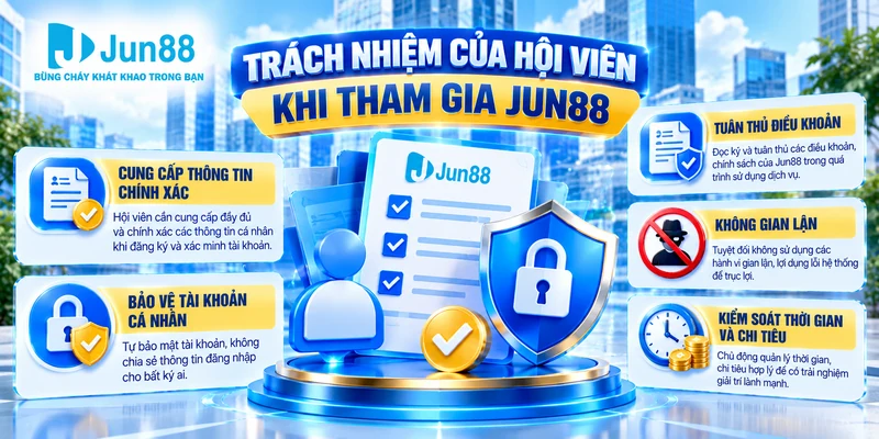 Trách nhiệm của hội viên khi tham gia Jun88
